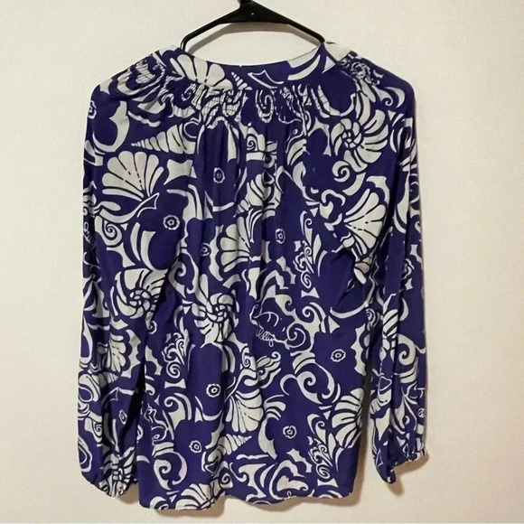 Lily Pulitzer Elsa Top XS 100% Silk - Picture 3 of 9